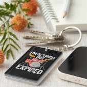 Ik ben gepensioneerd drummer drums Rock & Roll Sleutelhanger (Voorkant Rechts)