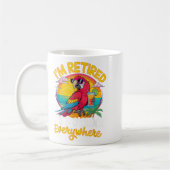 Ik ben gepensioneerd Het is overal 5 uur Koffiemok (Links)