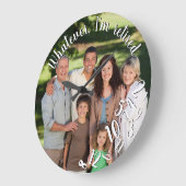 Ik ben gepensioneerd rustiek hout grappig pensioen grote klok (Hoek)