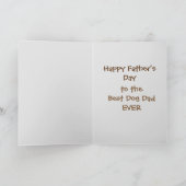 Ik ben gered beste hond vader Kaart (Binnen)