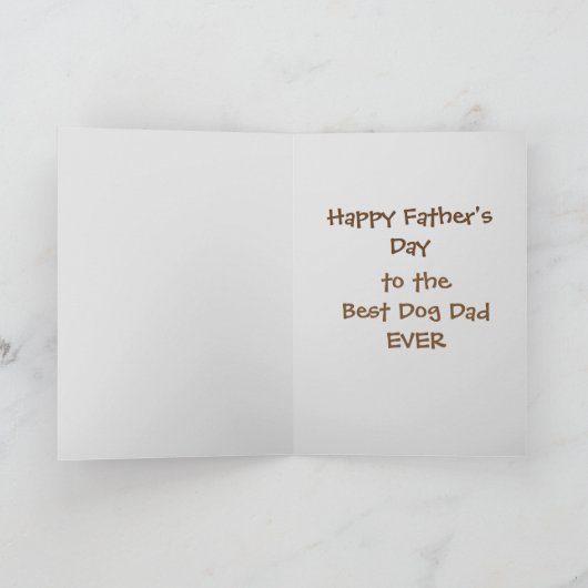 Ik ben gered beste hond vader Kaart (Binnen)