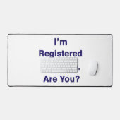 Ik ben geregistreerd om te stemmen 2026 bureaumat (Keyboard & Muis)