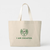 Ik Ben Geschapen Grote Tote Bag (Achterkant)