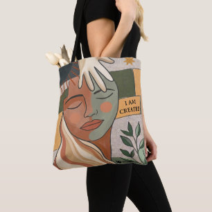 IK BEN GESCHAPEN -Hand van Genade Tote Bag