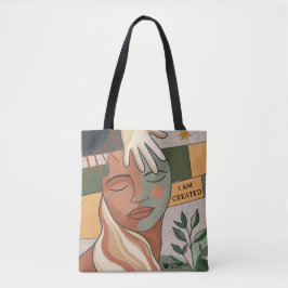 IK BEN GESCHAPEN - Hand van Genade Tote Bag