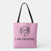 Ik Ben Geschapen Tote Bag (Achterkant)
