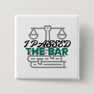 "Ik ben geslaagd voor het Staatsexamen" Knop Vierkante Button 5,1 Cm