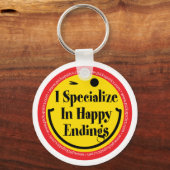 Ik ben gespecialiseerd in Happy Endings Sleutelhanger (Voorkant)