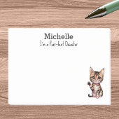 Ik ben Gesponnen-fecte Disaster, Cat Mom, Funny Pe Post-it® Notes