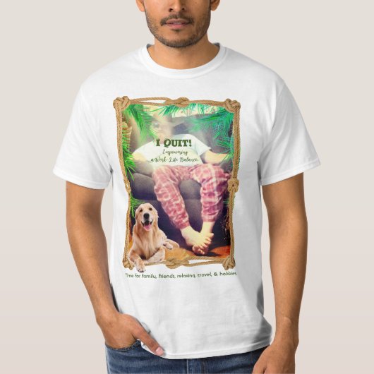 Ik ben gestopt... evenwicht tussen werk en privéle t-shirt (Voorkant)