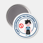 Ik ben gestopt met mijn zoon magneet (Voorkant / Achterkant)