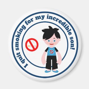 Ik ben gestopt met mijn zoon magneet