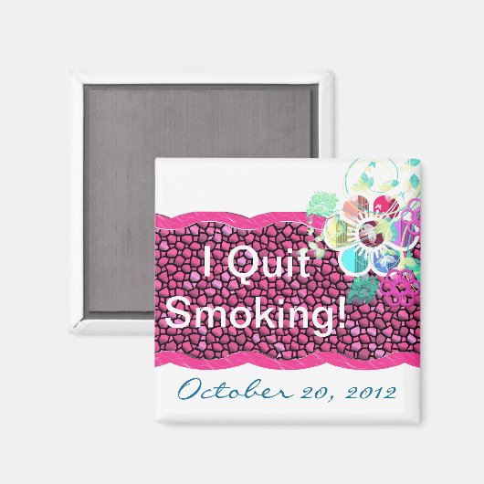 Ik ben gestopt met roken! magneet (Voorkant / Achterkant)