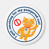 Ik ben gestopt met roken voor mijn kat magneet (Voorkant)