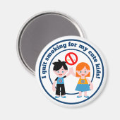 Ik ben gestopt met roken voor mijn kinderen magneet (Voorkant / Achterkant)