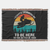 Ik ben gestopt met sneeuwscooters om hier te zijn deken (Voorkant)