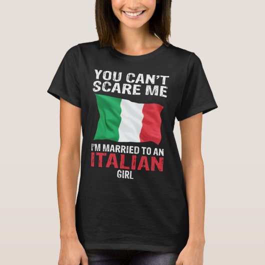 Ik ben getrouwd met een Italiaans meisje. T-shirt (Voorkant)