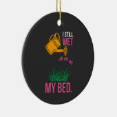 Ik ben getrouwd met mijn bed - Tuinieren Keramisch Ornament (Rechts)