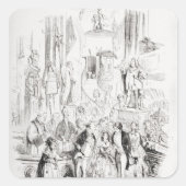 Ik ben getrouwd vierkante sticker (Voorkant)