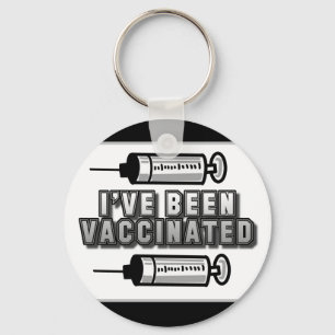 Ik ben gevaccineerd, Covid-19 Knop Sleutelhanger