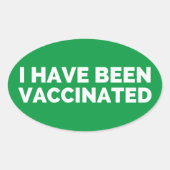 Ik ben gevaccineerd op etiketten (Voorkant)