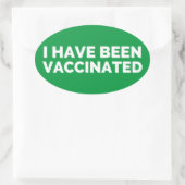Ik ben gevaccineerd op etiketten (Tas)