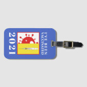 Ik ben gevaccineerd voor Covid-19 2021 Bagagelabel (Voorkant (horizontaal))