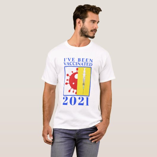 Ik ben gevaccineerd voor Covid-19 2021 T-shirt (Voorkant volledig)