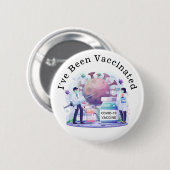 Ik ben gevaccineerd voor Covid-19 Button (Voorkant /achterkant)