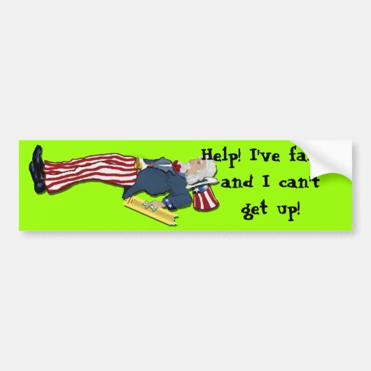 Ik ben gevallen en ik kan niet opstaan. bumpersticker (Voorkant)