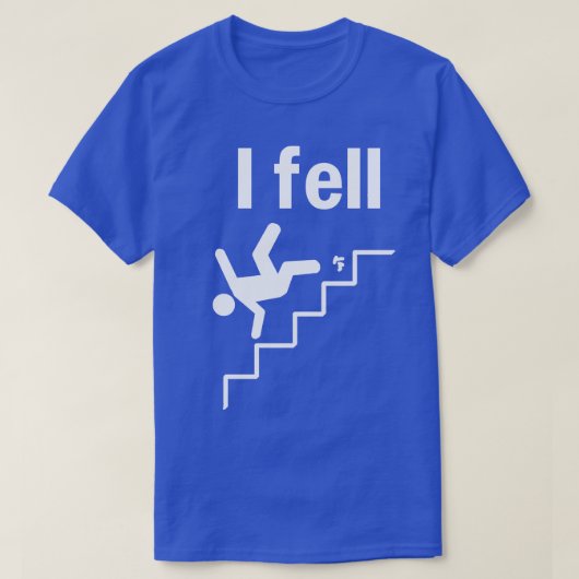Ik ben gevallen t-shirt (Design voorkant)