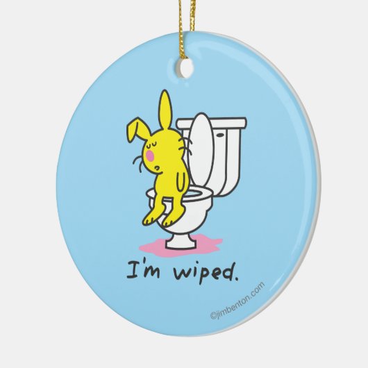 Ik ben gevleid keramisch ornament (Links)