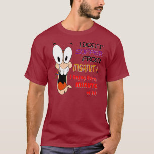 IK BEN GEVOELIG AAN INSANITEIT (v2) Donker T-shirt
