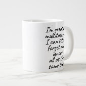 Ik ben geweldig in multitasking grote koffiekop (Voorkant rechts)