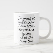 Ik ben geweldig in multitasking grote koffiekop (Rechts)