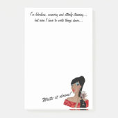 "Ik ben geweldig, verbazingwekkend, verbluffend... Post-it® Notes (Voorkant)