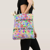Ik ben geweldig zelfs in de chaos canvas tas (Dichtbij)