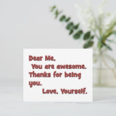 Ik ben geweldige briefkaart (Staand voorkant)