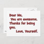 Ik ben geweldige briefkaart (Voorkant / Achterkant)