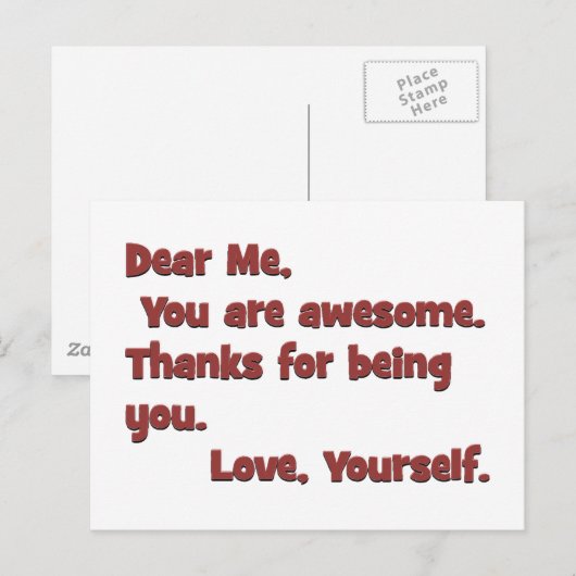 Ik ben geweldige briefkaart (Voorkant / Achterkant)