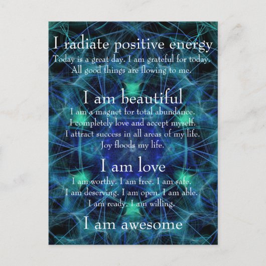 Ik ben geweldige briefkaart (Voorkant)