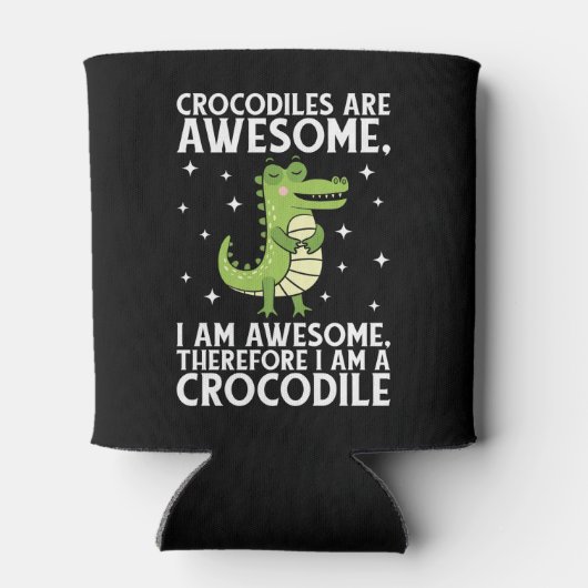 Ik ben Geweldige Krokodil Grappige Krokodillen lov Blikjeskoeler (Achterkant)