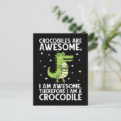 Ik ben Geweldige Krokodil Grappige Krokodillen lov Briefkaart (Staand voorkant)