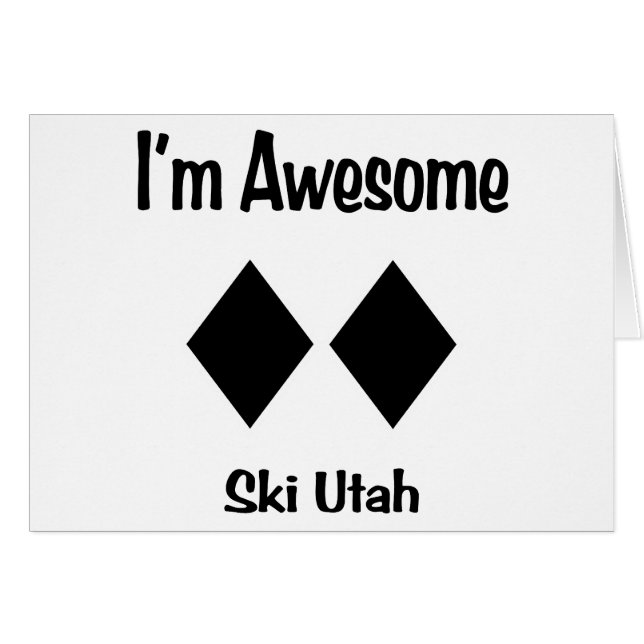 Ik ben Geweldige Ski Utah (Voorkant Horizontaal)