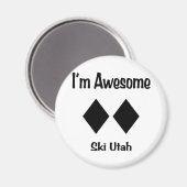 Ik ben Geweldige Ski Utah Magneet (Voorkant / Achterkant)