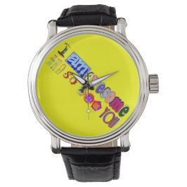 Ik ben Geweldige Tijdstuk Horloge