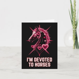 Ik ben gewijd aan paarden paardrijden vrouwen meis kaart
