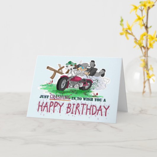 Ik ben gewoon binnengekropen om je een gelukkige v kaart (Gele Bloem)