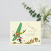 Ik ben gewoon binnengevallen om je een vrolijk ker briefkaart (Staand voorkant)