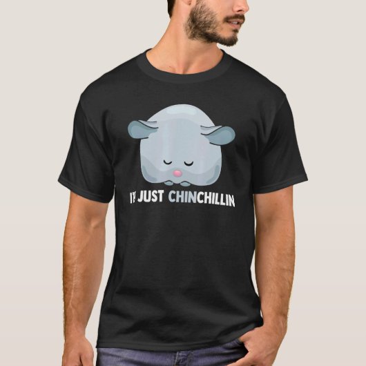Ik ben gewoon Chinchilline Chinchilla Pocket Pet R T-shirt (Voorkant)